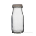 Glass Milk Bottles with Proof Caps Gass Bottle for Milk or Coffee Supplier